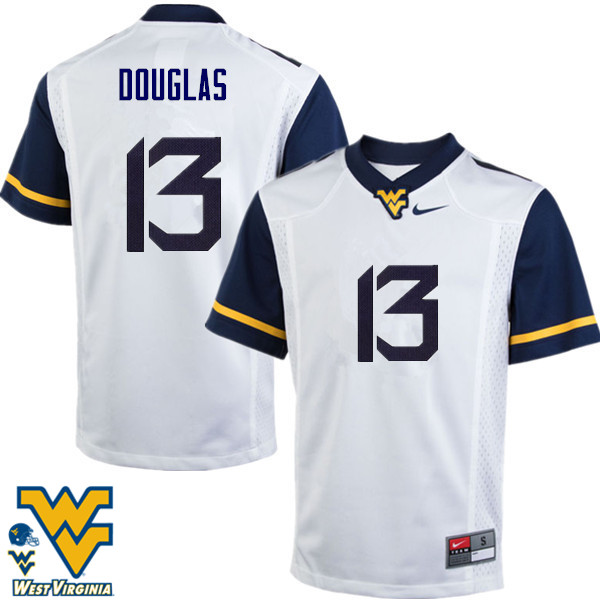 Men #13 Rasul Douglas West Virginia Mountaineers College Football Jerseys-White